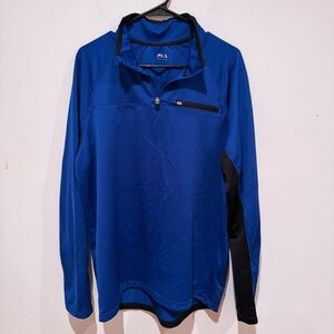 Fila Men's Blue and Black Lightweight Jacket